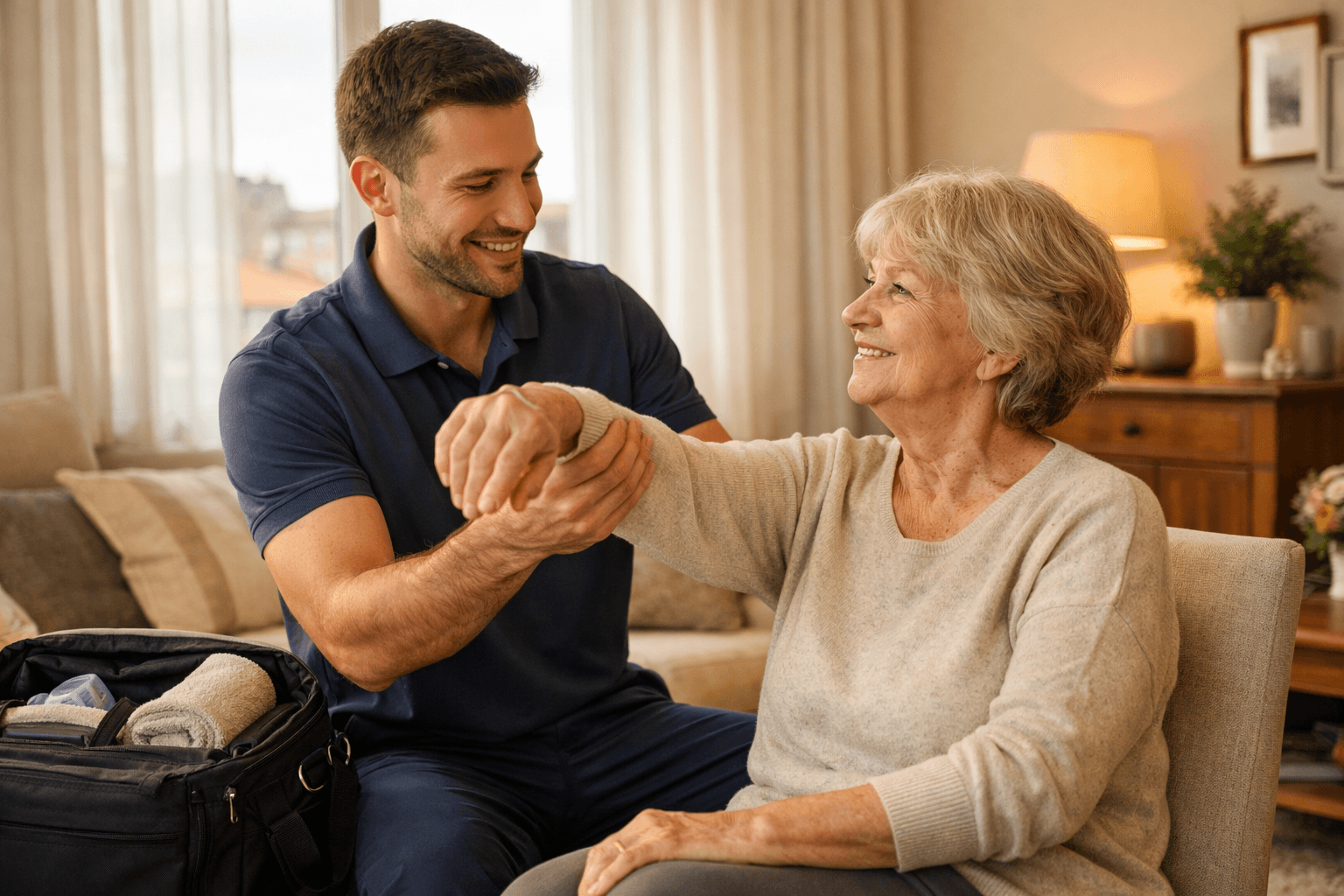 Rehabilitacja domowa w Warszawie — porównanie cen 10 firm (2026)